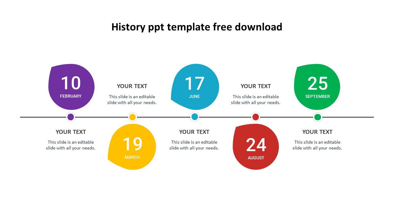 history ppt template free download